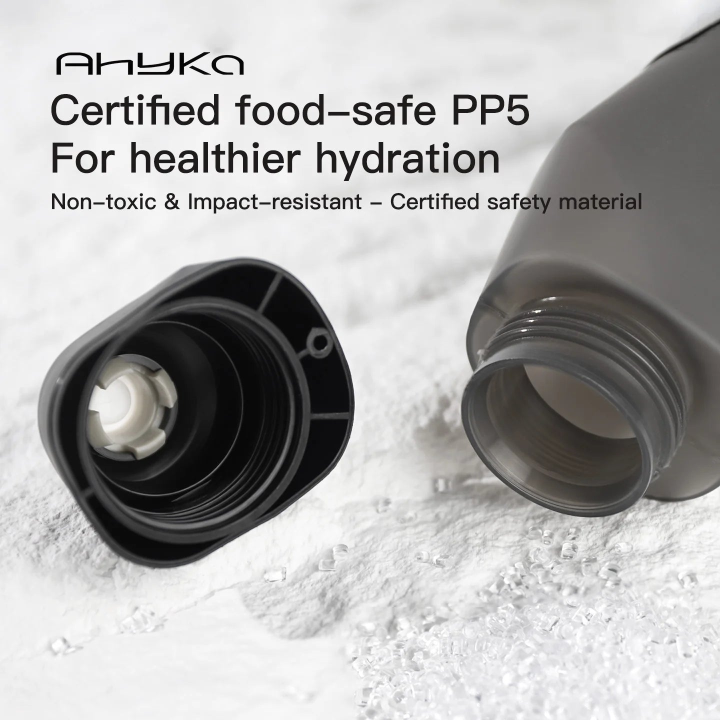 hyKa Set Portaborraccia Aerodinamico + Borraccia 600ml – MTB e Bici da Corsa