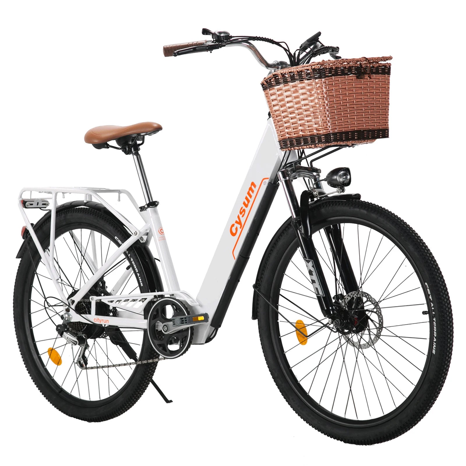 Cysum Cityrun 26" E‑Bike da Città • Telaio Basso Donna • Batteria 36V 10Ah • Autonomia 70–90 km
